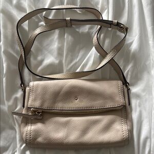 Kate Spade Cream coloured Leather Crossbody Bag